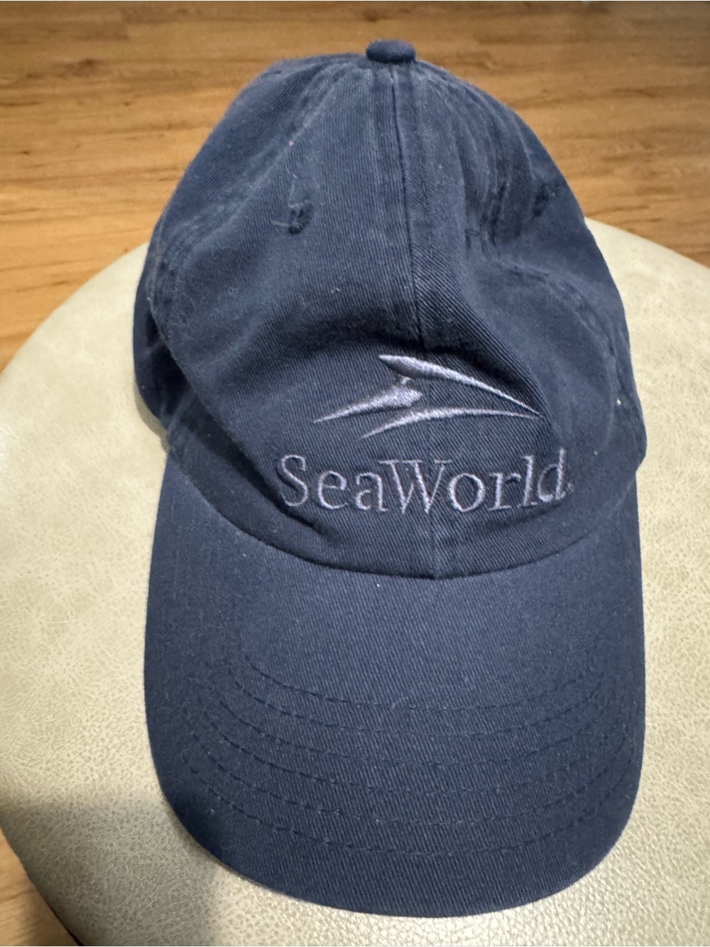 SeaWorld Hat Adult Adjustable Blue 100% Poly